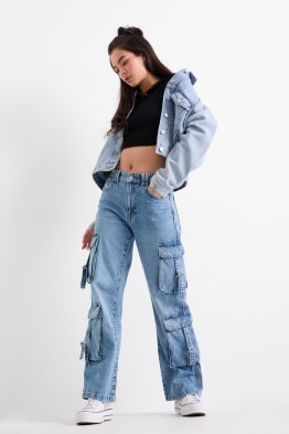 Jeans cargo - vita bassa - relaxed fit