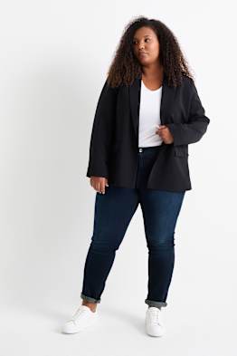 Slim Jeans - Mid Waist - Jog Denim