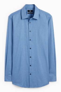 Business-overhemd - slim fit - kent - gemakkelijk te strijken - met patroon