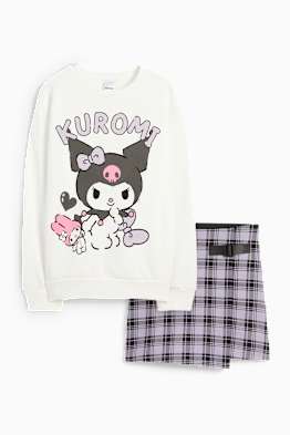 Kuromi - ensemble - sweat et jupe - deux pièces