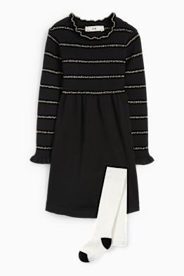 Set - gebreide jurk en maillot - 2-delig