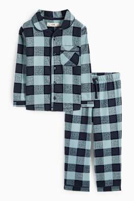 Flanell-Pyjama - 2 teilig - kariert