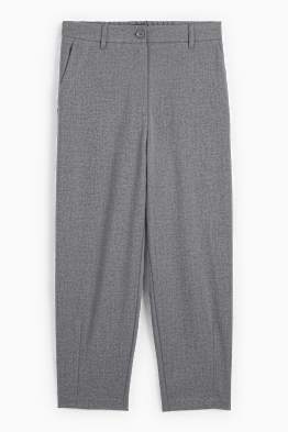 Pantalon de toile - high waist - tapered fit