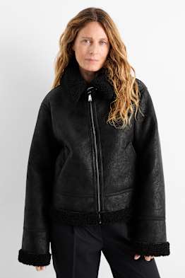 Manteau fausse fourrure c&a discount