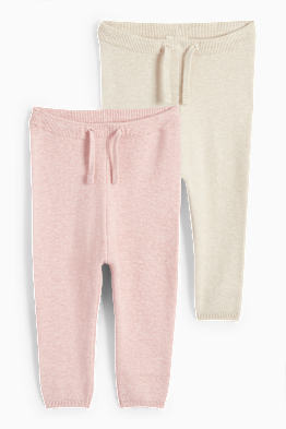 Lot de 2 - pantalons de maille pour bébé