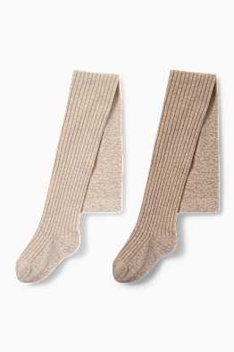Multipack 2er - Strumpfhose - gerippt