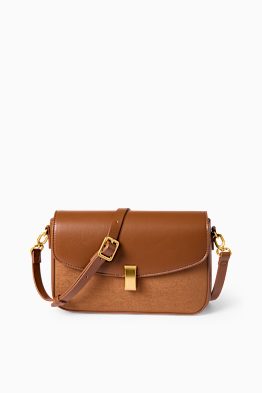 Bolso de hombro con correa extraíble - polipiel