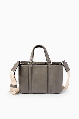 Crossbody bag with detachable bag strap - faux leather