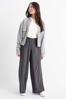 Broek van jersey - met structuur