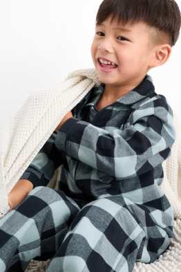 Flanell-Pyjama - 2 teilig - kariert