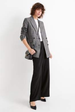 Pantaloni de stofă - talie înaltă - wide leg