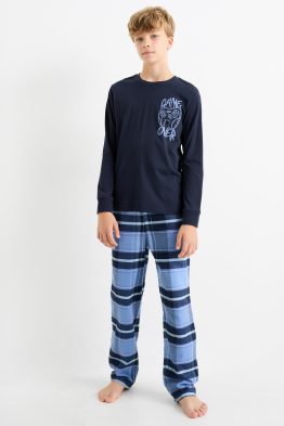 Gaming - Pyjama mit Flanellhose