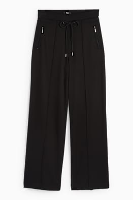 Pantalon de jersey - mid waist - straight fit