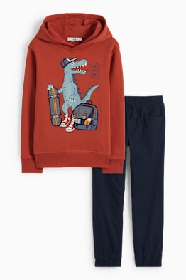 Dinozaur - set - hanorac și pantaloni - 2 piese