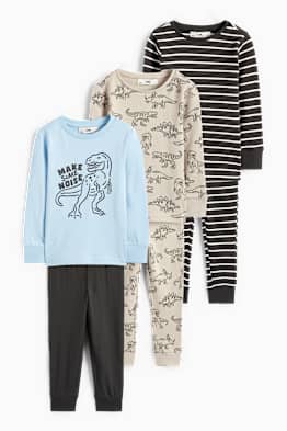 Mulitpack 3er - Dino - Pyjama - 6 teilig