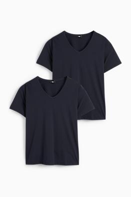 Confezione da 2 - t-shirt con scollo a V - LYCRA®