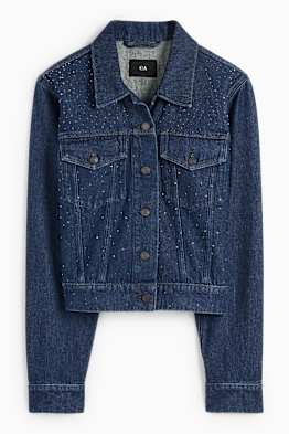 Giacca di jeans con strass