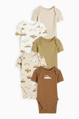 Lot de 5 - véhicules - bodys bébé