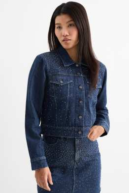 Giacca di jeans con strass
