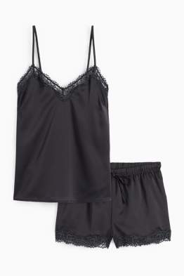 Set - camiciola e boxer di raso - 2 pezzi