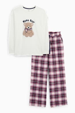 Weihnachts-Pyjama mit Flanellhose