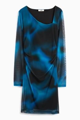 Mesh-Kleid - gemustert