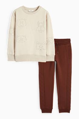 Animaux de la forêt - ensemble - sweat et pantalon de jogging - deux pièces