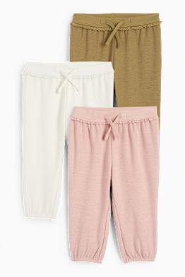 Confezione da 3 - pantaloni sportivi per neonate