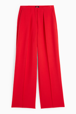 Pantaloni de stofă - talie înaltă - wide leg