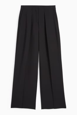 Pantaloni de stofă - talie înaltă - wide leg