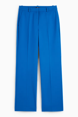 Plátěné kalhoty - mid waist - straight fit