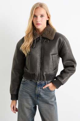 Veste imitation mouton - synthétique