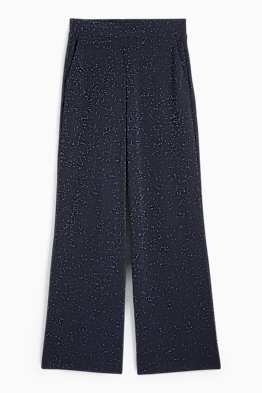 Pantalon en jersey - mid waist - wide leg