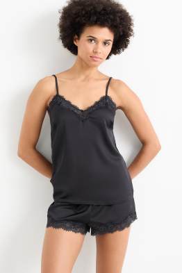 Set - camiciola e boxer di raso - 2 pezzi