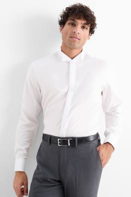 Camicia smoking - regular fit - collo diplomatico - facile da stirare
