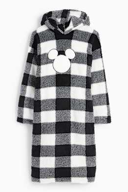 Sweat-cocon à capuche - à carreaux - Mickey Mouse