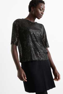 T-shirt met pailletten