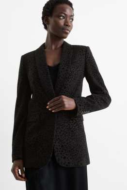 Blazer lungo - relaxed fit - stampa leopardata