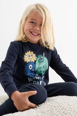 Multipack 3er - Monster - Fleece-Pyjama - 6 teilig