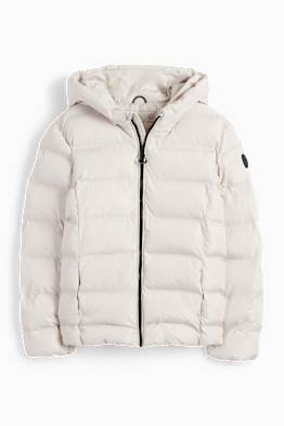 Steppjacke mit Kapuze - wasserabweisend