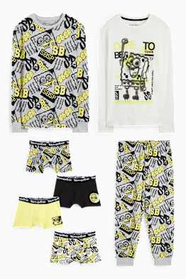 SpongeBob - set - pigiama e 4 boxer