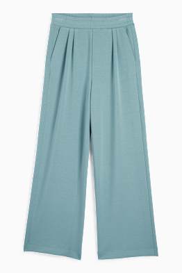 Pantalón de punto - mid waist - straight fit