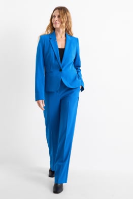 Plátěné kalhoty - mid waist - straight fit
