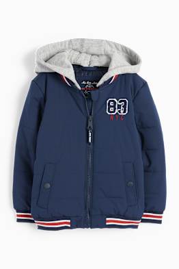 Quilted jacket with hood