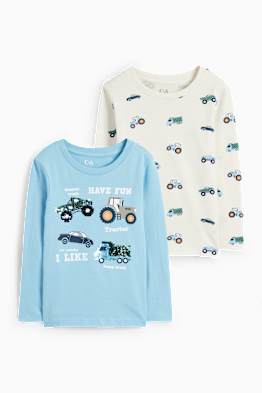 Multipack 2er - Fahrzeuge - Langarmshirt
