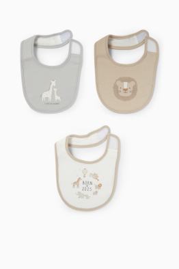 Set van 3 - dieren - babyslabbetjes