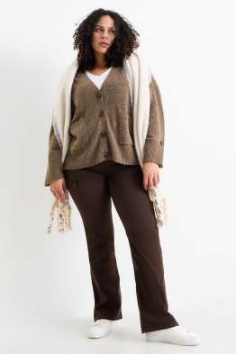 Pantalon de toile - high waist - bootcut fit