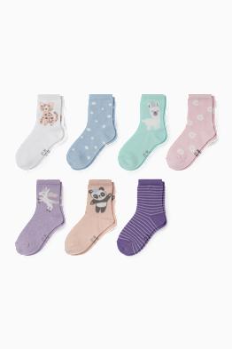 Multipack 7er - Tiere - Socken mit Motiv
