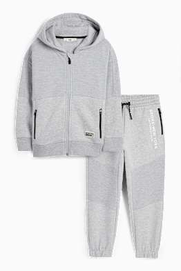 Set - giacca in felpa e pantaloni sportivi - 2 pezzi
