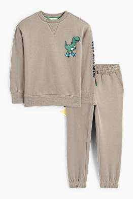 Dinosaure skateur - ensemble - sweat et pantalon de jogging - deux pièces